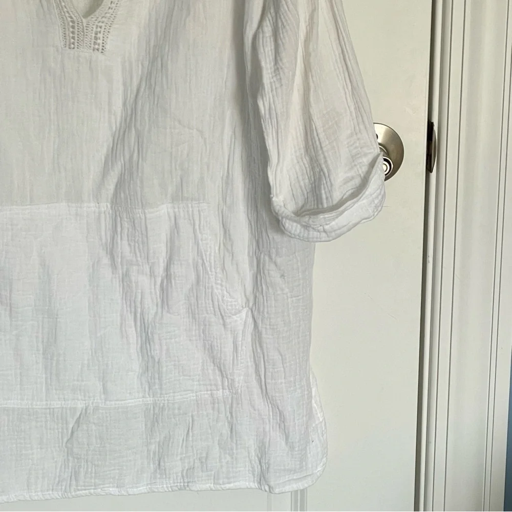 La Blanca Swimwear White Hooded Sweater Swimsuit Cover Up - 47070